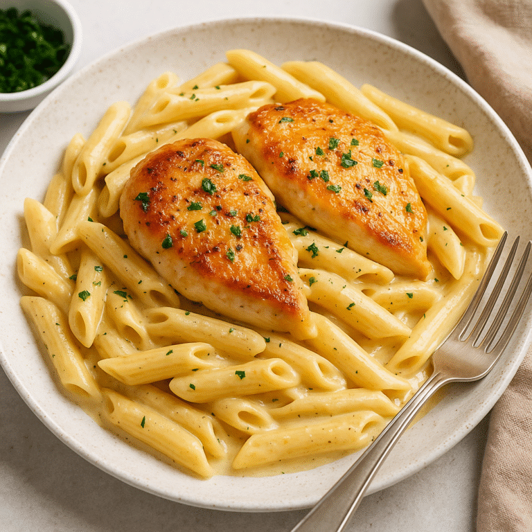 Creamy Garlic Chicken Pasta