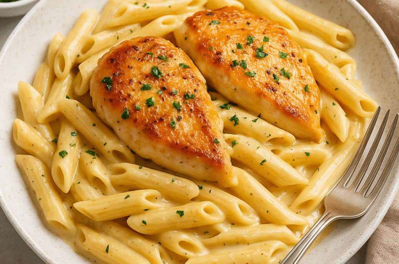 Creamy Garlic Chicken Pasta