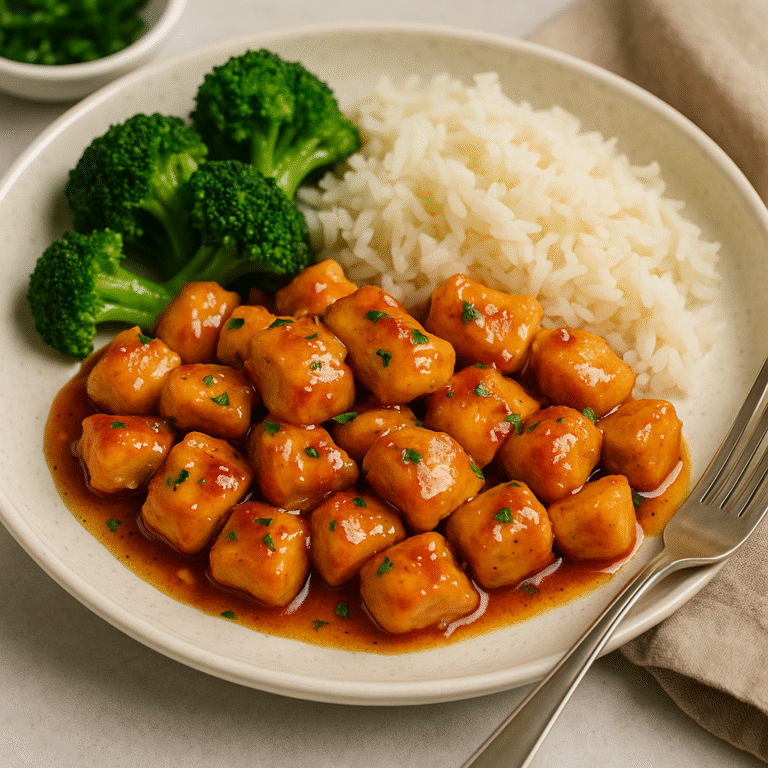 Honey Garlic Chicken Bites