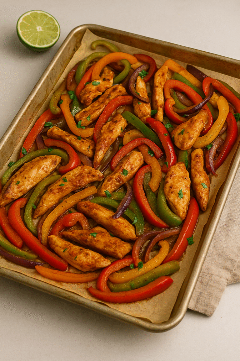 Sheet Pan Chicken Fajitas