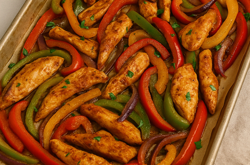 Sheet Pan Chicken Fajitas