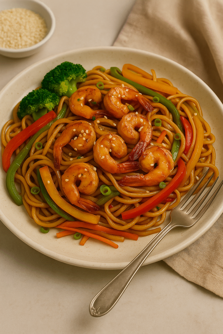 15-Minute Shrimp Stir Fry Noodles