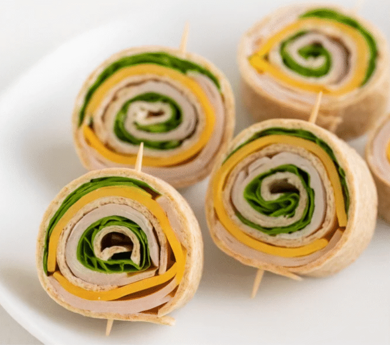 Turkey & Cheese Pinwheel Wraps