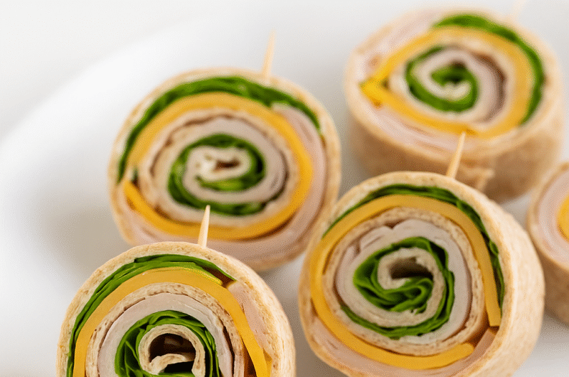 Turkey & Cheese Pinwheel Wraps